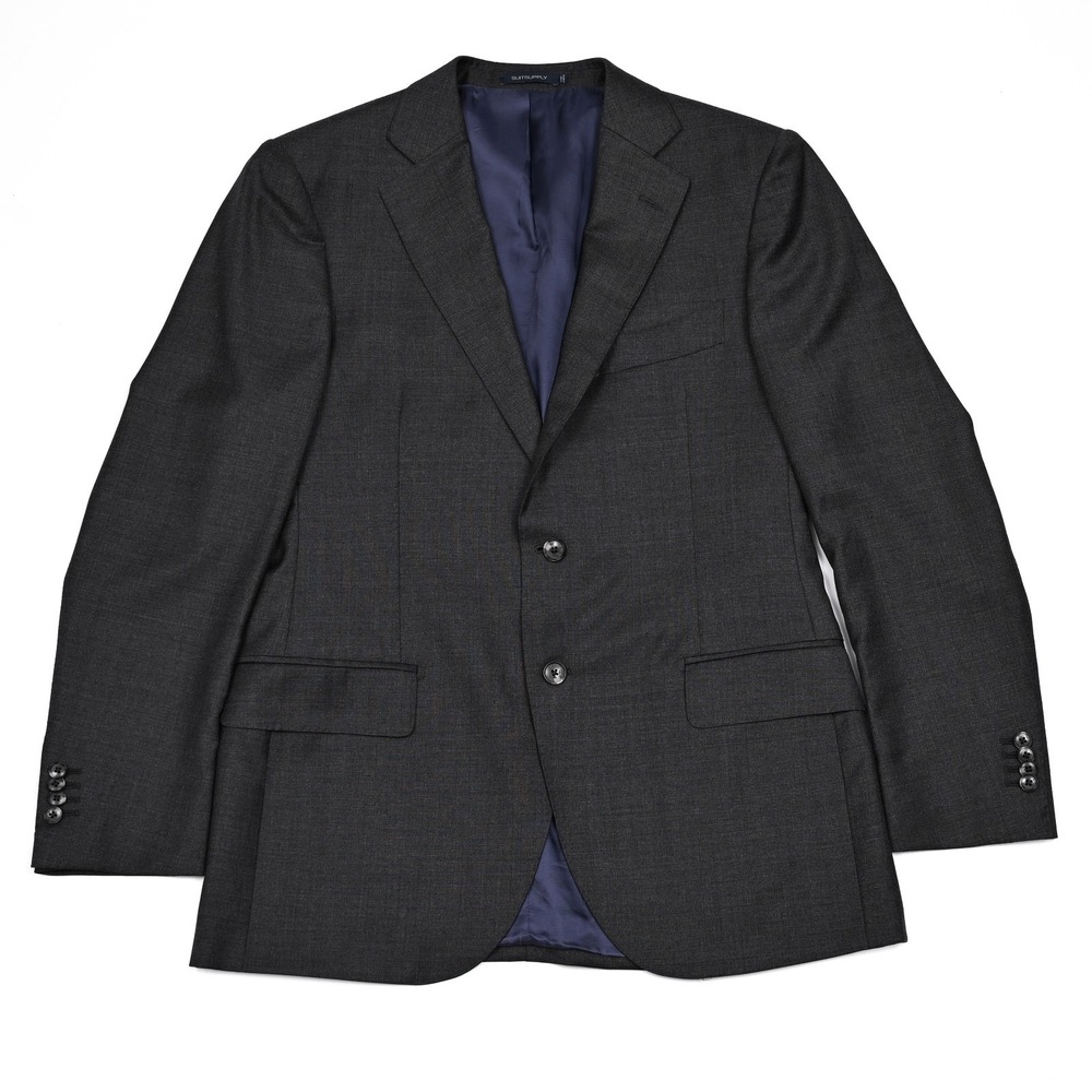 SuitSupply‎ Lazio Vitale Barberis Canonico Super 110's Grey Jacket Coat 42 Slim